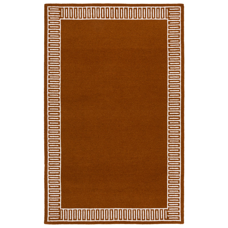 Metro 465 Hand Tufted 80% Wool; 20% Cotton Geometric Rug, Rectangle 5' x 8'
