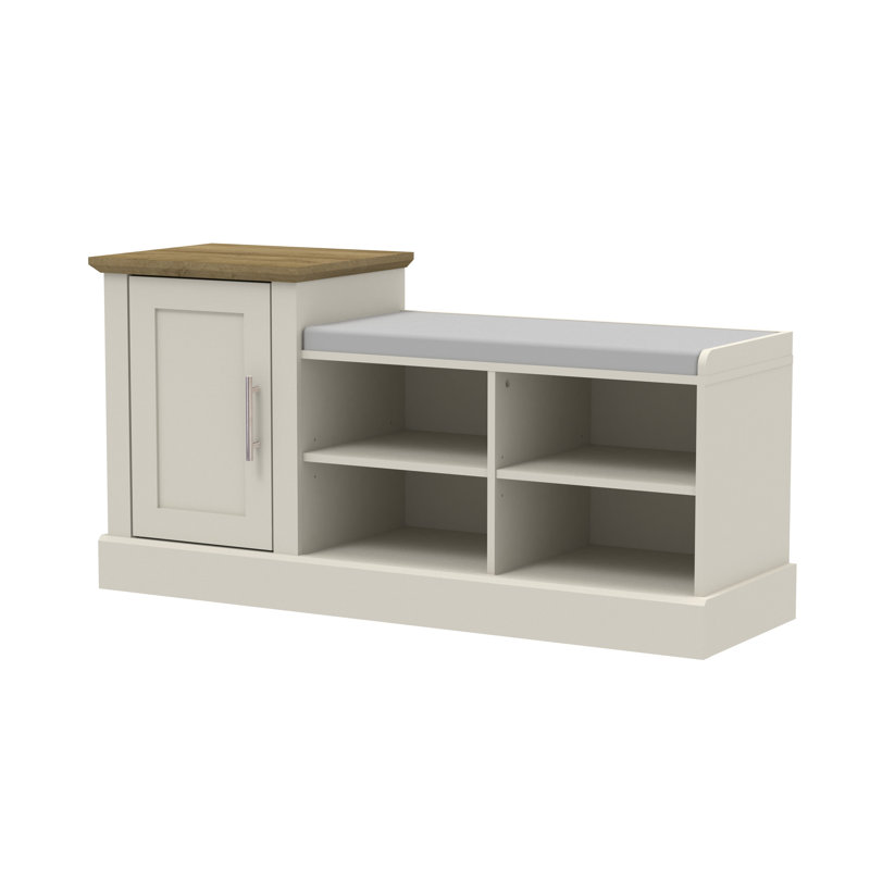 Storage Bench, White