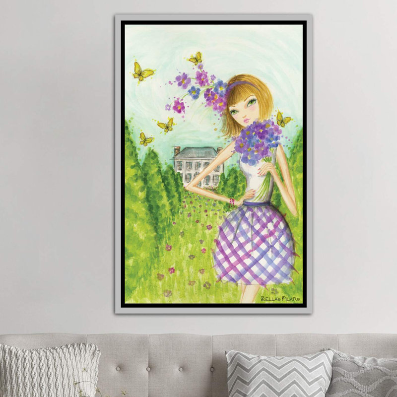 Printemps à Summerside # 2, art, H 60 po x l 40po x P 1,5 po, Toile blanche encadrée
