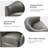 Amiir 30.5'' Wide Genuine Leather Swivel Barrel Chair With Solid Wood Base-292426567