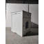 Enceinte en bois pour litière pour chat avec tiroir, table d'appoint, cage intérieure pour animal, table de chevet pour chat (blanc)-1115979020