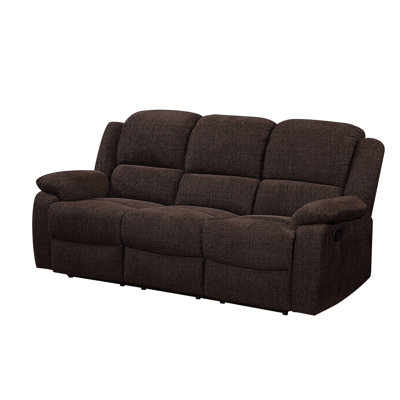 Comfortable And Functional Madden Chenille Motion Sofa With Drop - Down Table And Console Storage For Relaxing Living Spaces