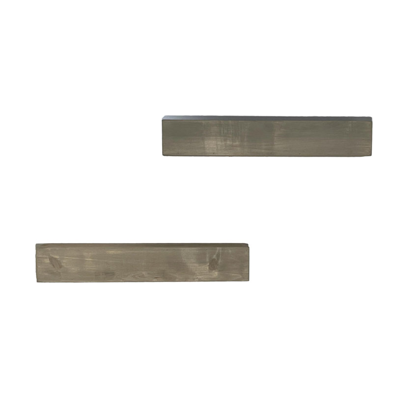 Tablette flottante Arthenia, H 4 po x l 30 po x P 6,25 po, Gris