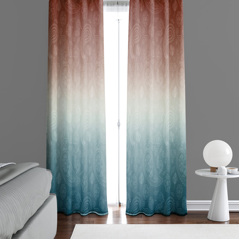Semi Sheer Curtain Panel Pair, 20" W x 82" L