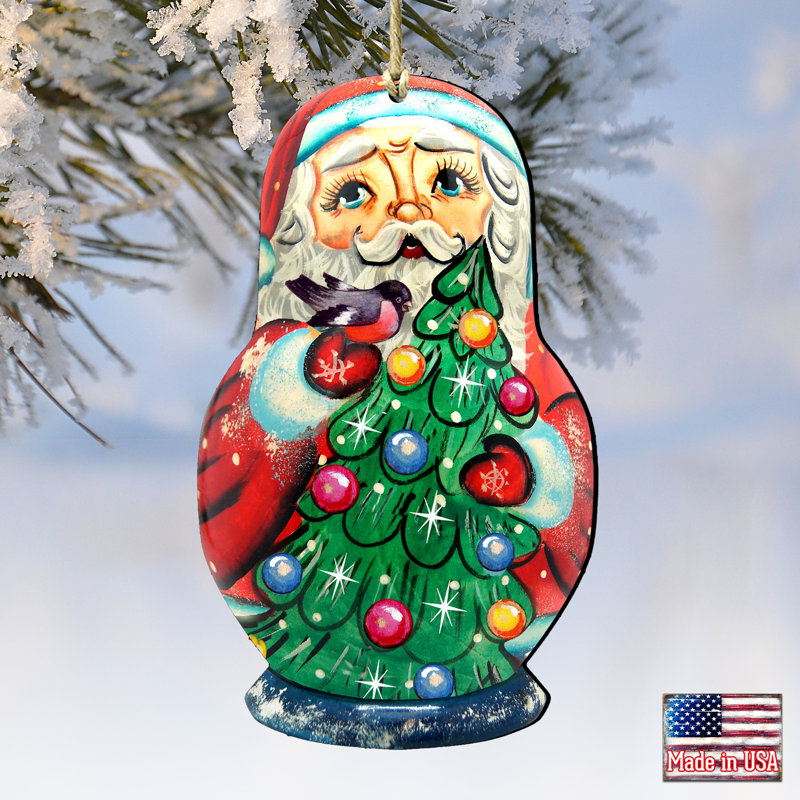 Ornement suspendu Tidaholm Santa Matreshka