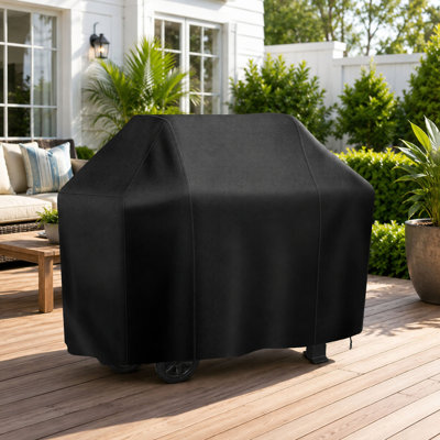 58 Inch Outdoor Grill Cover, Waterproof Oxford BBQ Cover with Anti-UV Protection and Adjustable Drawstring
