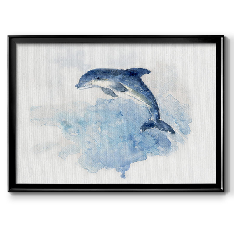 Vague sautée - Toile tendue avec châssis, H 14 po x l 20 po x P 1,5 po, Noir