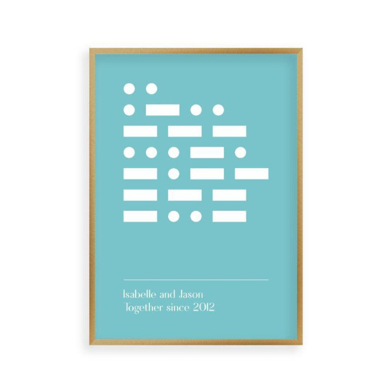 Print, Brushed Copper Frame, 41 cm H x 31 cm W x 2.5 cm D