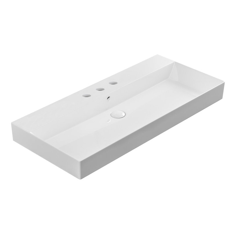 Energy 38.6'' L Bathroom Sink, 4" Centers
