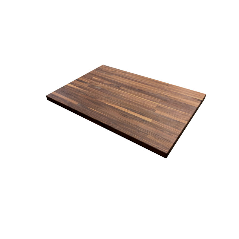 Étagère damassée en bois, 1,5 po x 18 po x 36 po, Noyer