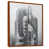 Toile avec cadre flottant brun