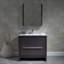 Ensemble de meuble-lavabo simple 36 "avec miroir Artemis-24551229