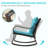 Metal 2 - Person Outdoor Patio Rocking Seating Group With Cushions-1160601483