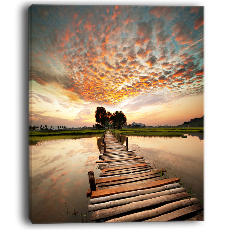 Reproduction de photo sur toile tendue, reproduction de photo sur toile tendue en bois improvisé, H 40 po x l 30 po x P 1 po
