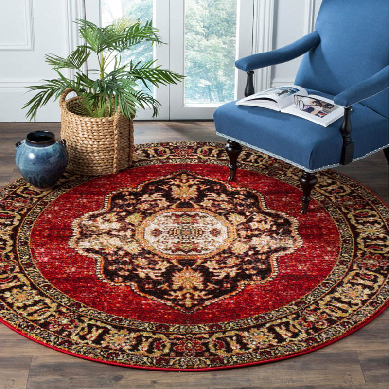 Imauri Vintage Hamadan Performance Oriental Rug, Round 3'