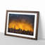 King Penguins and Orange Sunset - Picture Frame Painting Print-56704994-56704995