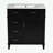 Bathroom Vanity with Ceramic Sink, Adjustable Shelf, one Door and Three  Drawers-2028212039