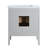 Solid wood Modern Freestanding Single Sink Bathroom Vanity with Engineered Marbl Top-1630363942-1630363947