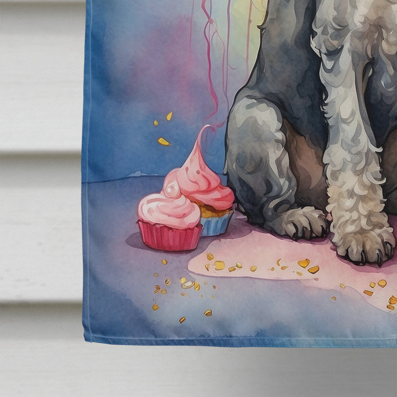 Drapeau «Happy Birthday House», Bedlington Terrier