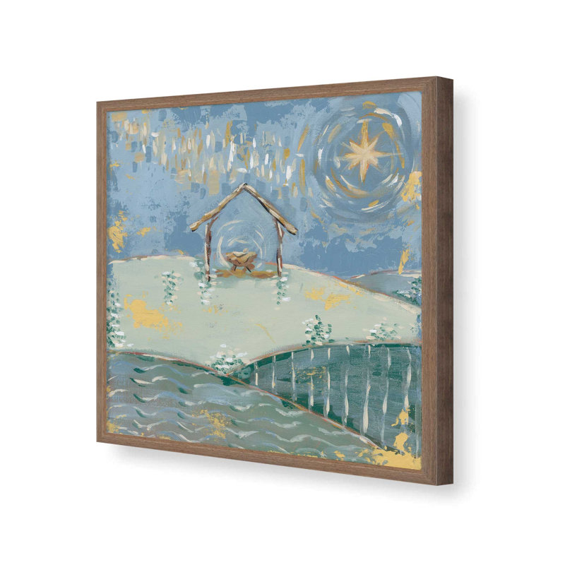 «Bethlehem's Miracle» par Mackenzie Kissell, reproduction d'art, Brun, L 36 x H 36, Impression encadrée