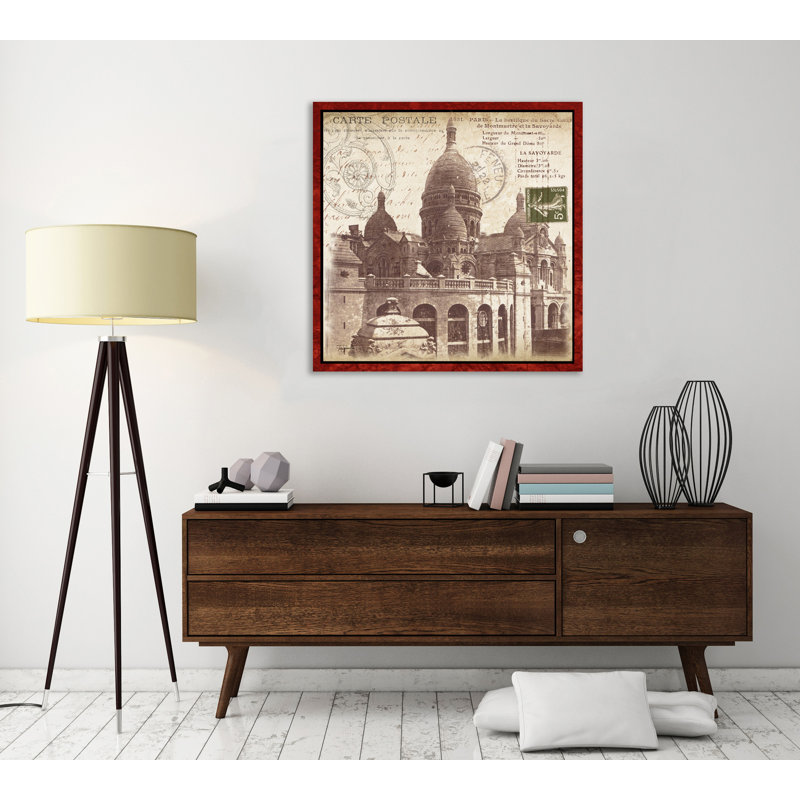 «Paris Post card: Montmartre» par Tre Sorelle Studios - impression sur toile tendue, H 12 po x l 12 po
