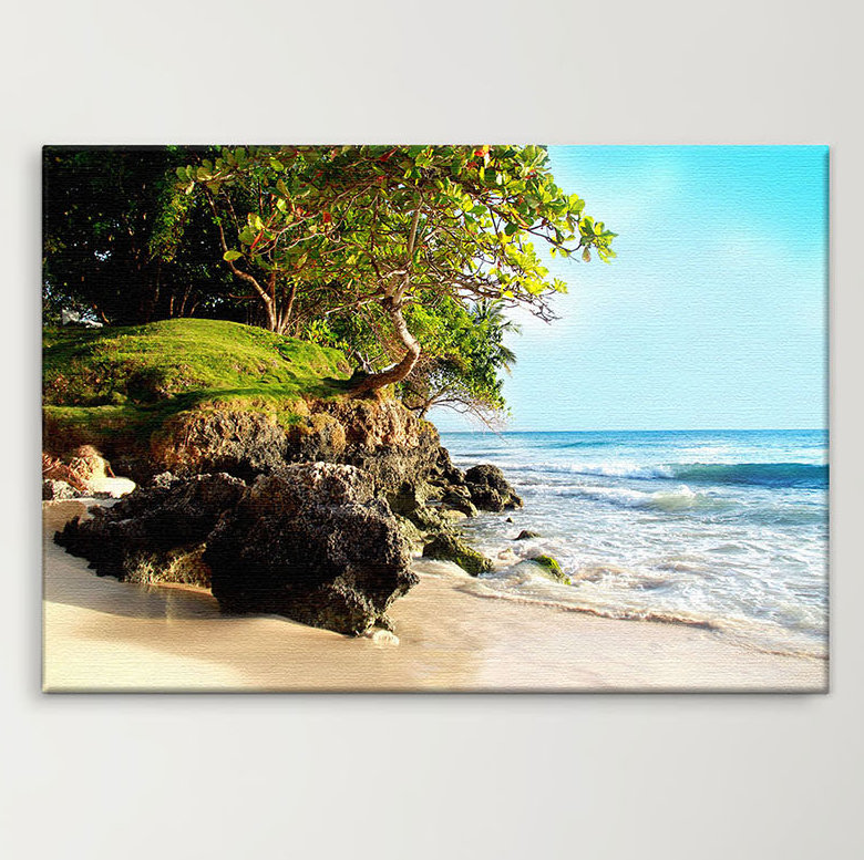 Caribbean Island - Wrapped Canvas Print, 100cm L x 150cm W x 2,5cm D, 1 Piece