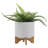 CHEVRON PLANTER W/ STAND, WHITE-1106379893