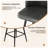 Modern Swivel Upholstered Counter Stool with Durable Metal Frame-381886293