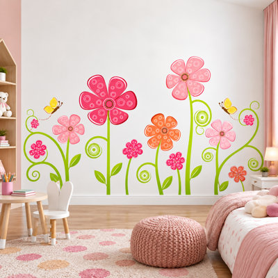 Plants & Flowers Non-Wall Damaging Wall Decal