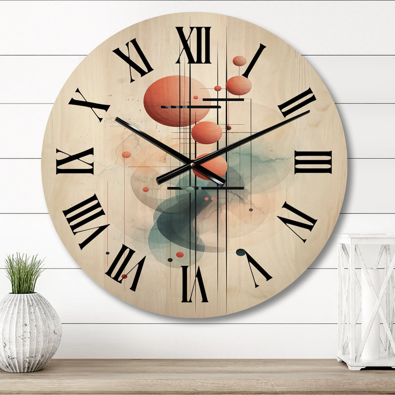 Margaid Solid Wood Wall Clock, Small