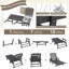 Chaise longue d'extérieur surdimensionnée - Chaise longue en PEHD toutes saisons avec 6 positions, capacité de 500 lb, roues et porte-gobelet pour terrasse, bord de piscine ou arrière-cour - gris-541398343