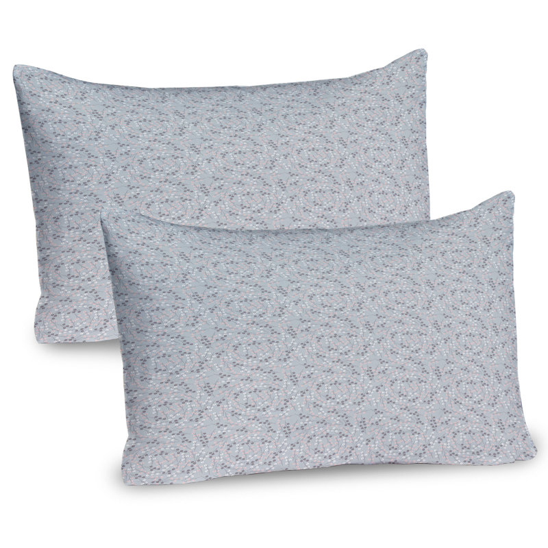 Ensemble de 2 taies décoratives à motif floral Ambesonne Curly