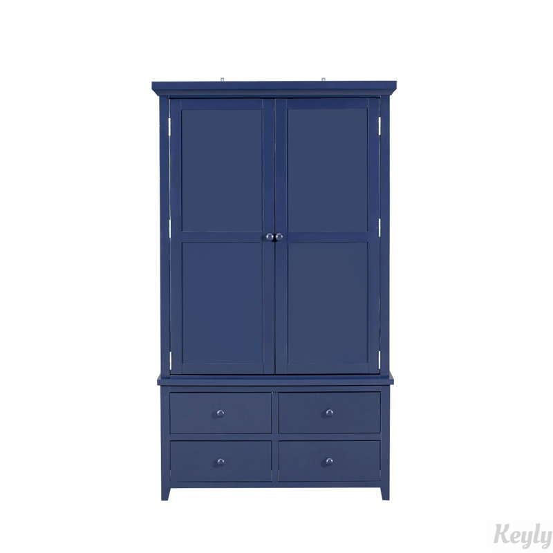 Grand garde-manger autoportant, armoire de rangement, Bleu