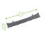 Nicola Spring - Herringbone Door Stop & Draught Excluder Set - Grey