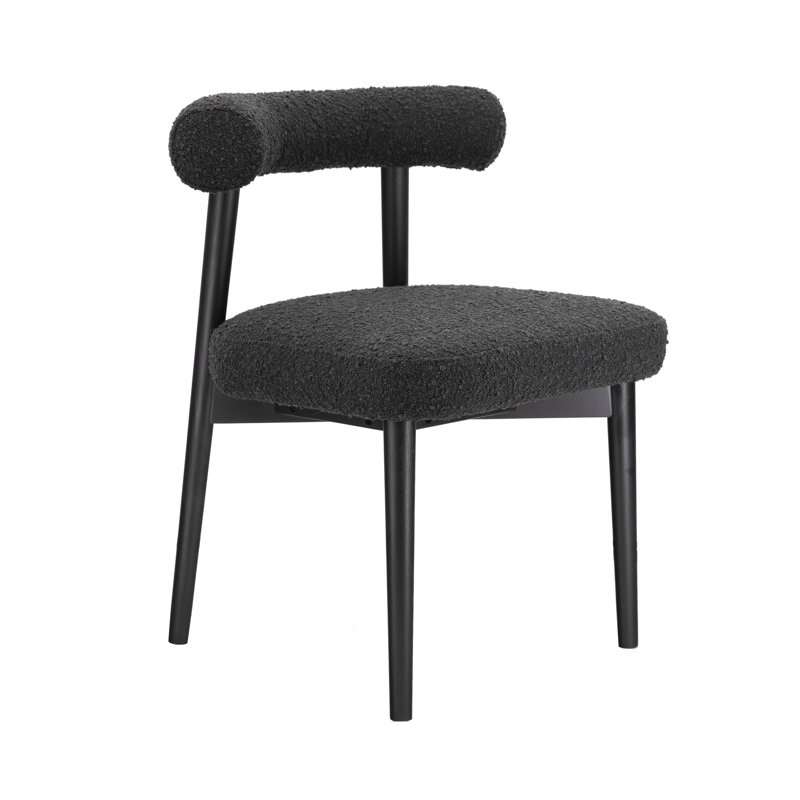 Chaise d'appoint Kason, Noir, Noir