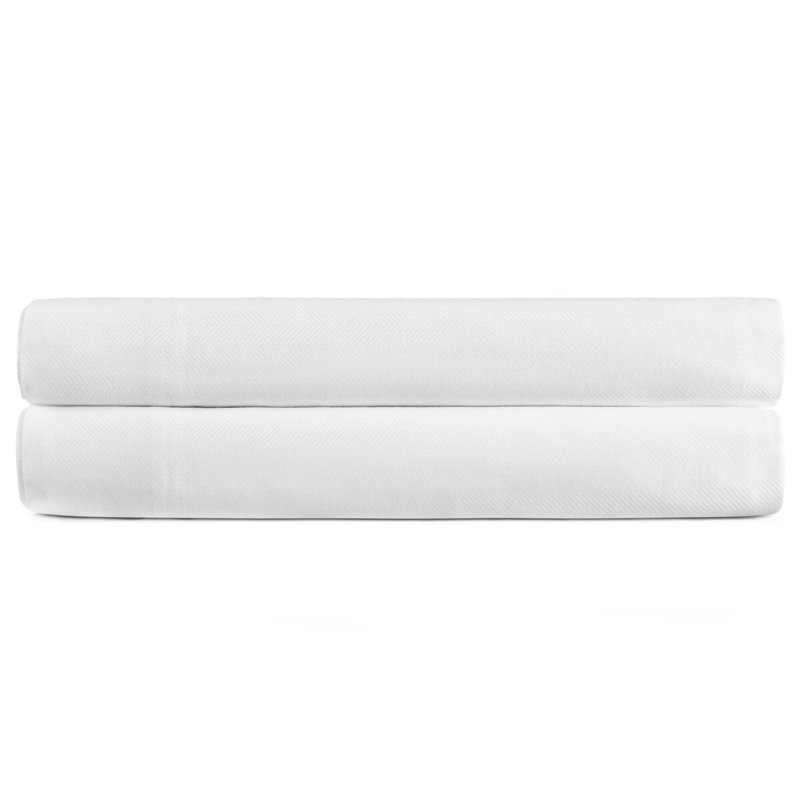 Herringbone Luxury Top Decorative Sheet, Full/Queen Flat Sheet