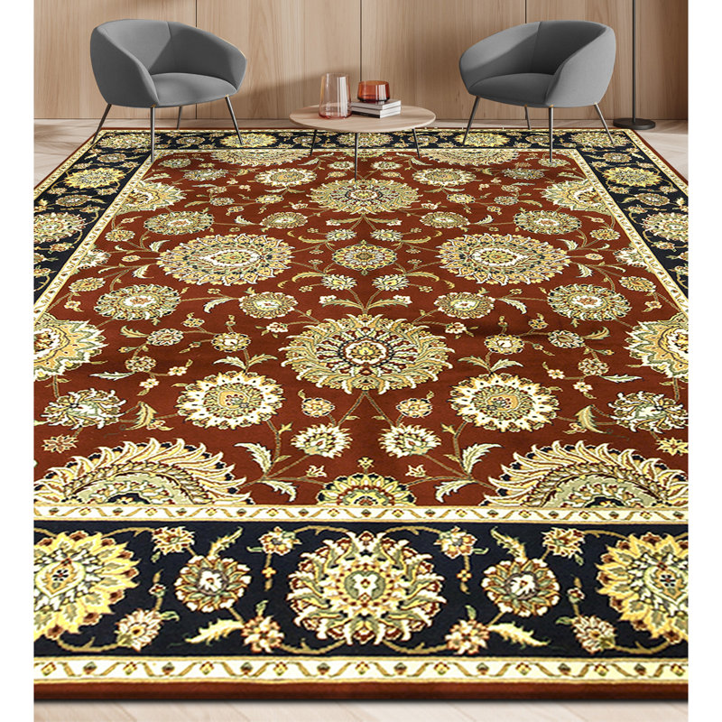 Handmade Silk and Wool Area Rug