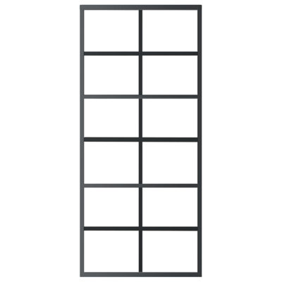 Vidaxl Sliding Door With Hardware Set ESG Glass&Aluminium 102X205 Cm