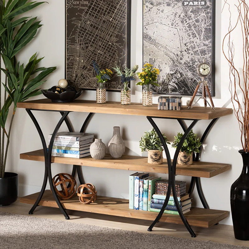 Console de style européen, H 31,5 po x l 63 po x P 11,8 po