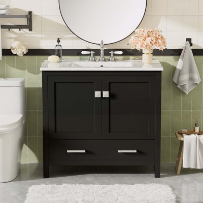 Modern Bathroom Vanity with Advanced Storage and Durable Sink for Optimal Space Utilization