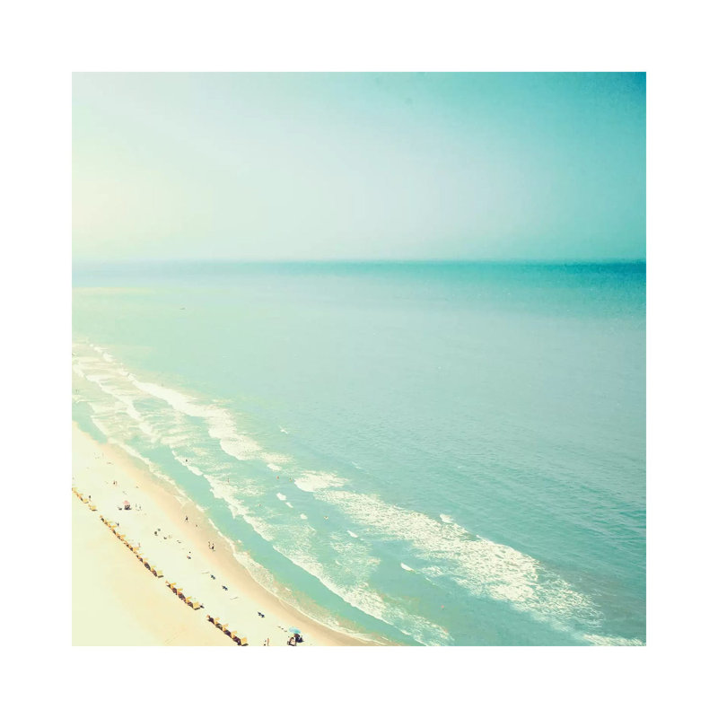 Beach View 1 Piece Wall Art on Canvas, 93.98 cm H x 93.98 cm W x 1.91 cm D, Wrapped Canvas
