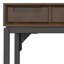 Banting 48"W Solid Wood and Metal Modern Industrial Writing Desk with 2 Drawers and Flip-Down Keyboard Tray