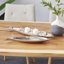 Ensemble de 2 plateaux en aluminium doré 24 po, l 17 po Cosmoliving By Cosmopolitan-243107783