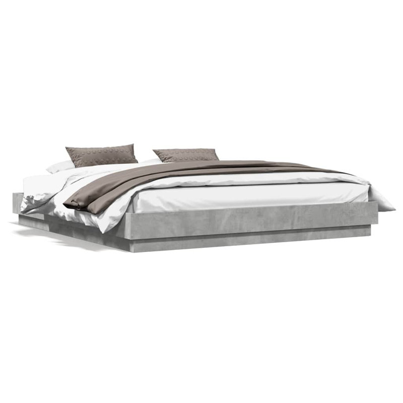 Middleport Bed, Concrete Grey, UK Small Single - 75 x 190 cm