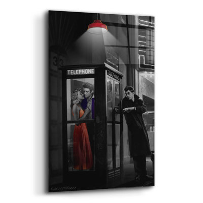 Red Barrel Studio 'Midnight Matinee BW' By Chris Consani, Acrylic Glass Wall Art, 16"X24"