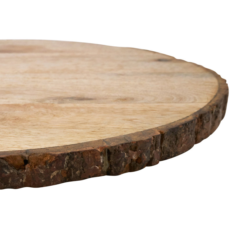 Ensemble de 4 assiettes rondes Bark Edge