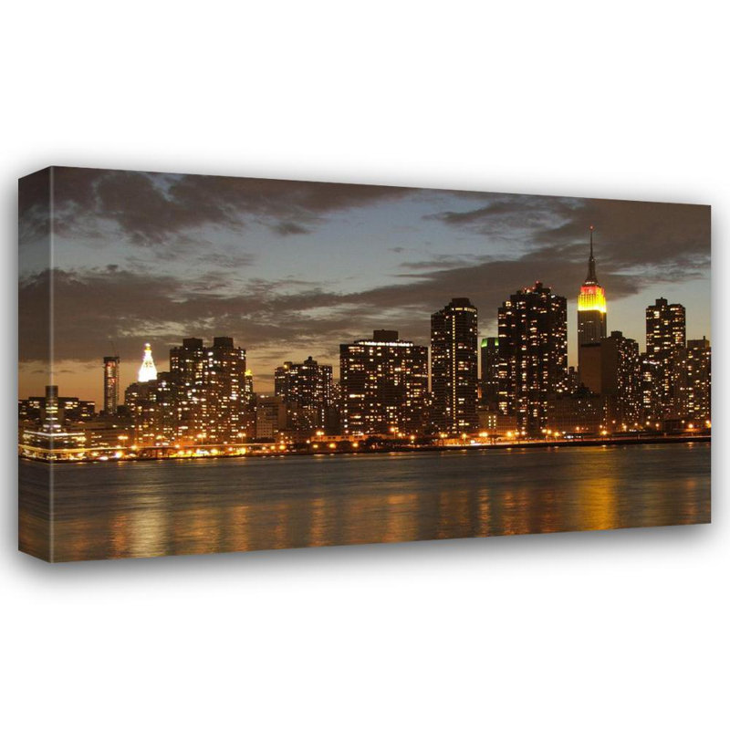 New York, horizon de Midtown Manhattan, H 24 po x l 40 po