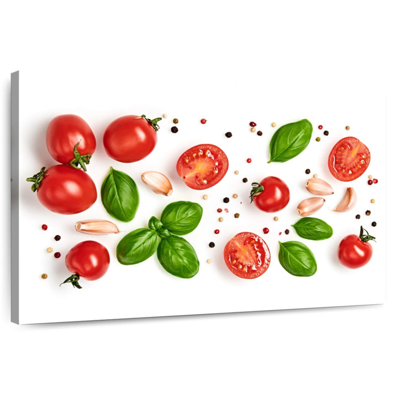 Yarlin, tomate, basilic et épices, H 34 po x l 51 po