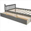 Lit superposé convertible 3 en 1 en pin massif gris doux avec rangement intégré pour les chambres partagées des enfants