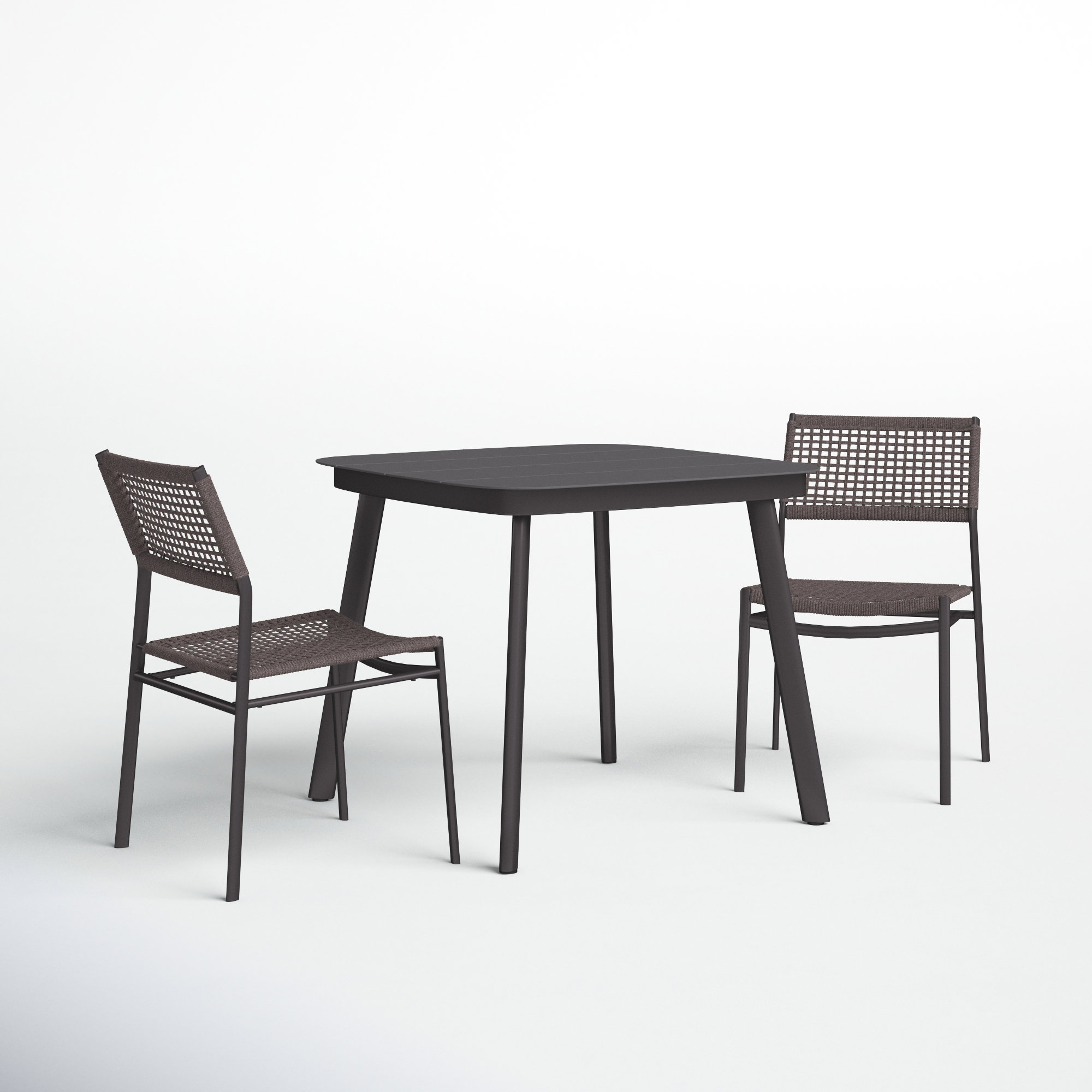 June 2 Person Square Outdoor Dining Set